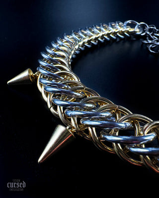 Spiked Ailith Choker (Bicolore)