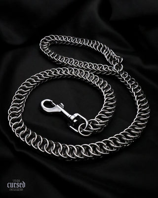 Laisse BDSM et kinky en acier inoxydable