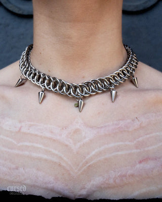 Spiked Ailith Choker The Cursed Chains