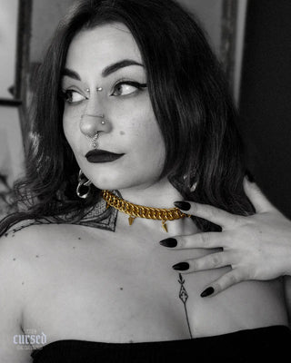 Spiked Ailith Choker The Cursed Chains