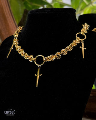 Triple Daggers Choker