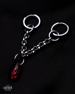 Chained Widow Double Earrings